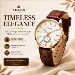 Luxury Classic Leather Strap Watch