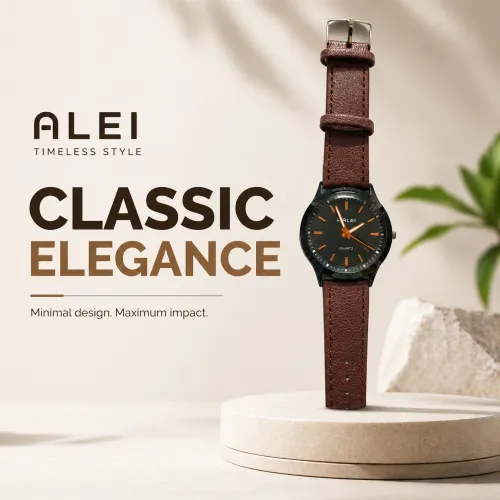 Timeless Brown Strap Watch