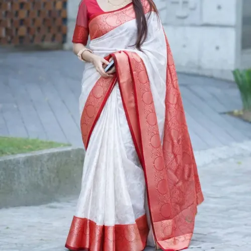 Padmaja Contrast Aam Paar Saree